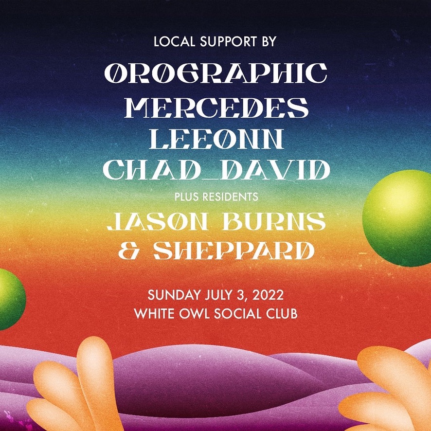Dusky - Local support lineup - promo design by Jason Burns