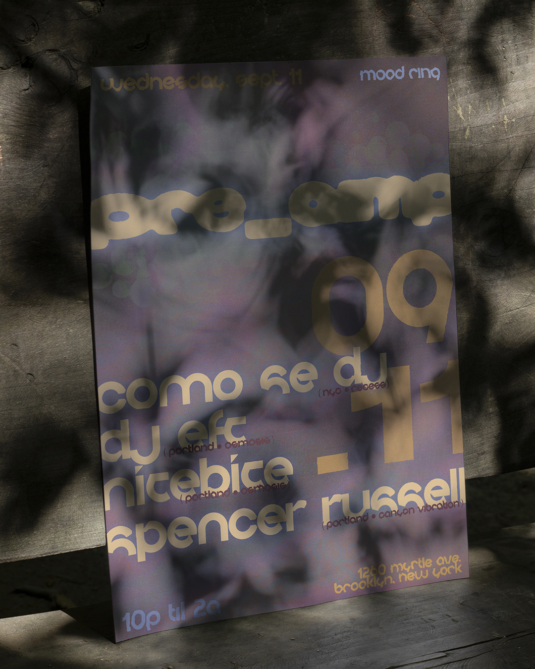 pre_amp - Poster in situ, Brooklyn