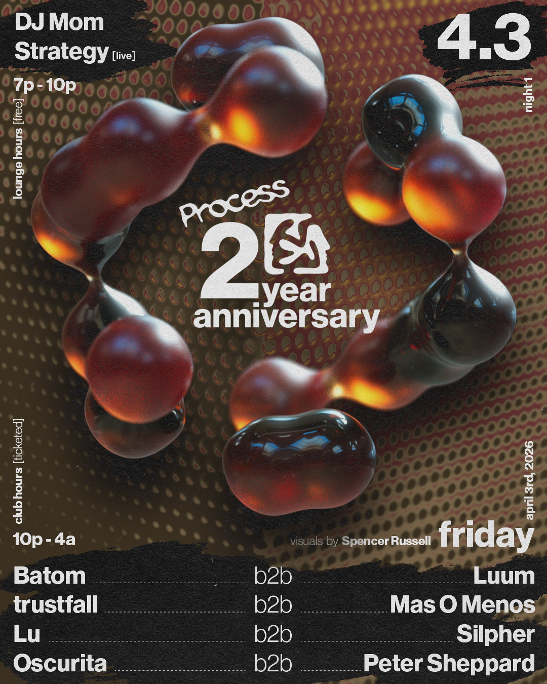 Process 2-Year Anniversary - Night 1 (Friday) - animated promo poster