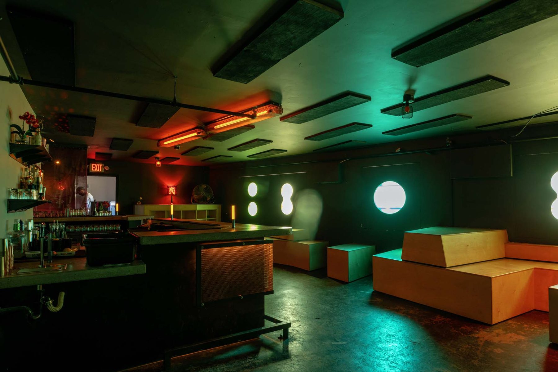 Process Nightclub - Bar and lounge, teal + ember