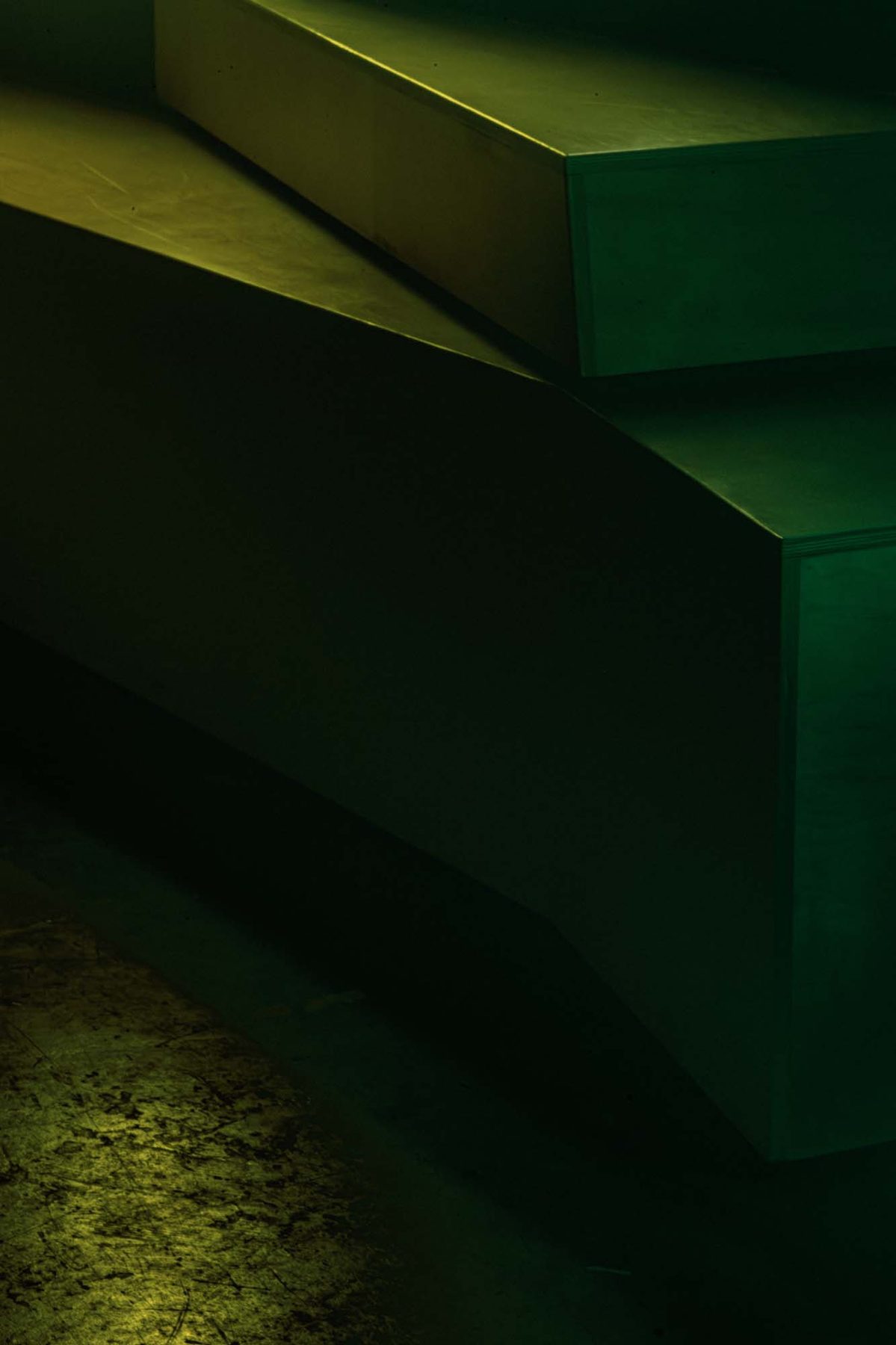 Process Nightclub - Plywood bench, raking light