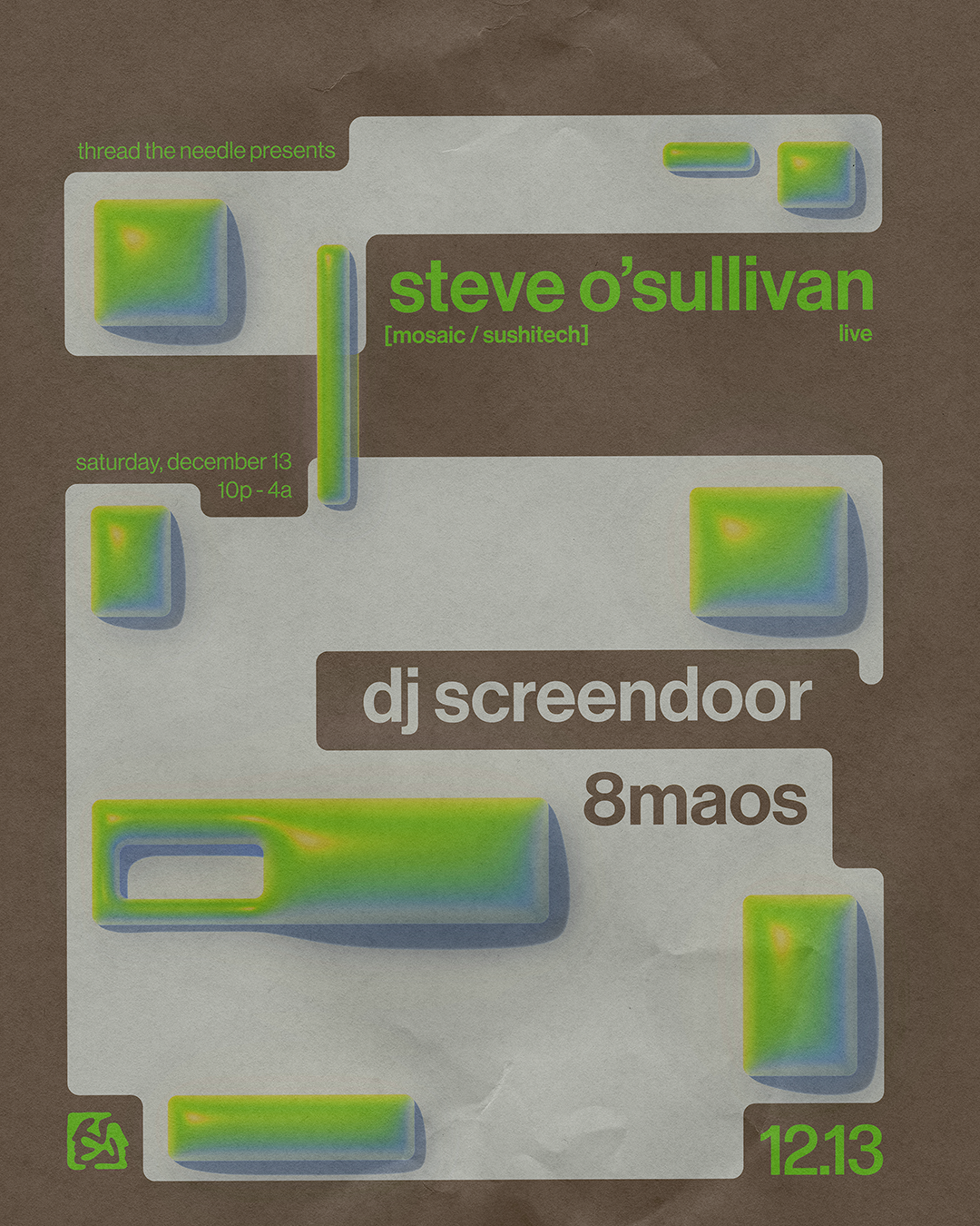 Steve O’Sullivan [live] - Steve O’Sullivan - Sat Dec 13